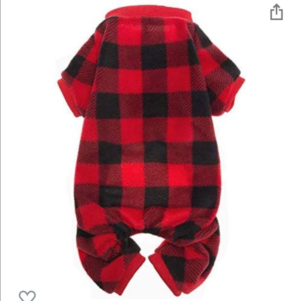 Buffalo Plaid Dog Pajamas Size L